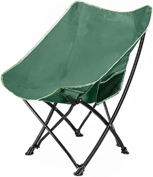 Easy to Assemble with Storage Bag Padded Round Chair Recliner Heavy Support Outdoor Chair for Lawn Beach Trip Portable