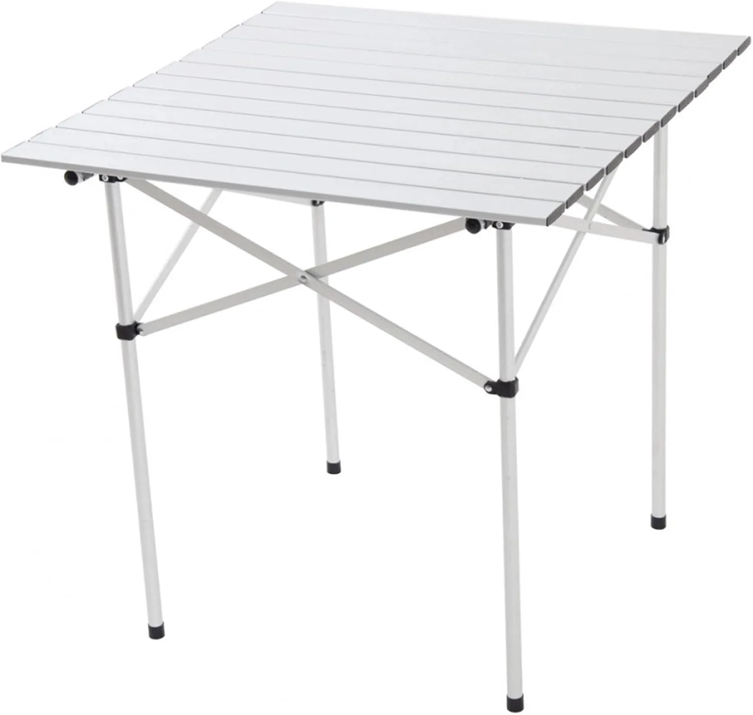 EEZ RV Products Aluminum Folding Patio Table, Protable Outdoor Compact Folding Camping Table Lightweight for Picnic, Travel, Grilling