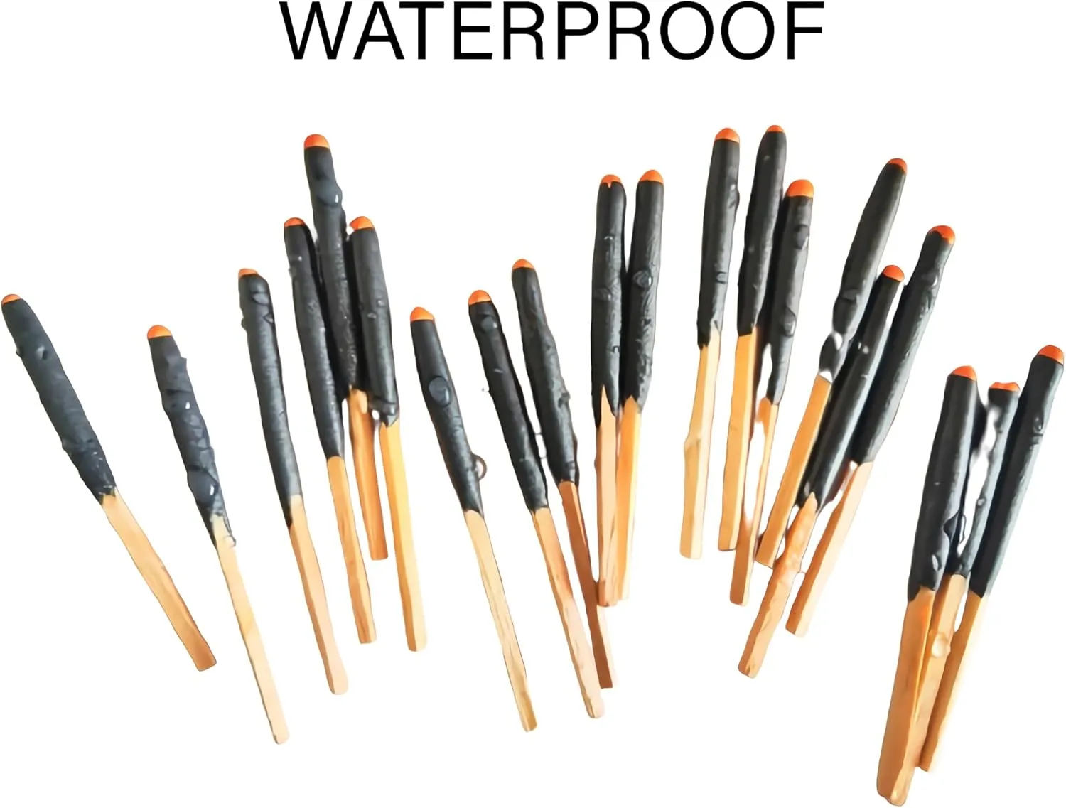 egreen Emergency Fire Starter Kit – 20 Waterproof Windproof 3“ Matches in Tin Can   Wax Infused Hemp Cord, Burns Underwater & After Burial for Survival, Camping, Hiking, Bushcraft (3 x Tin Matches)