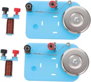 Electricity Experiment Kit for Boys and Girls 2pcs Electromagnet Practical Electric Bell for School