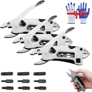 Elmyse Outdoor Multi-purpose Tool Pliers, 2025 New Elmyse 5 in 1 Mini Multitool Pliers Tool Kit, Wire Cutters for Survival and Emergency, Versatile Tool for Outdoor, Camping, Hiking (3pcs)