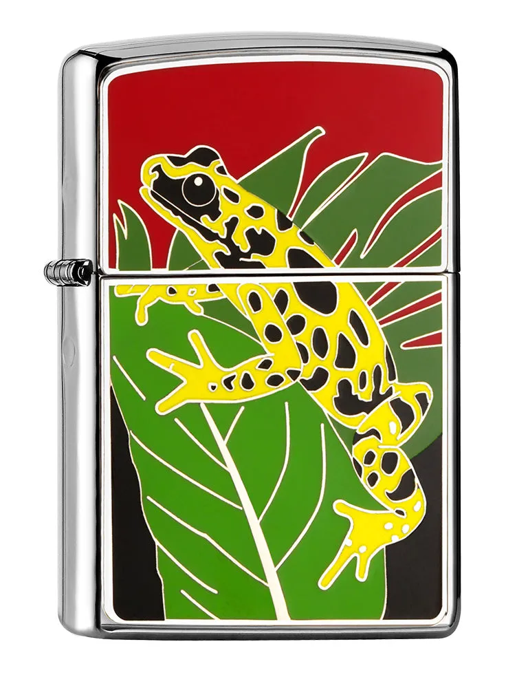 Emblème doré de la grenouille