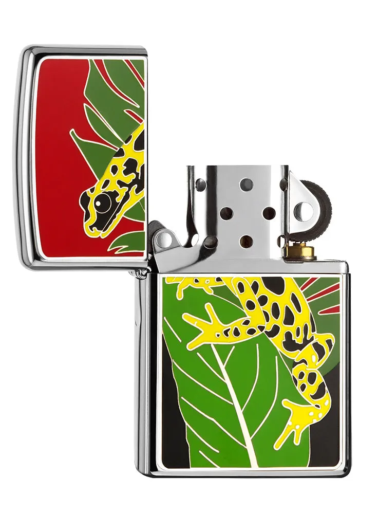 Emblème doré de la grenouille