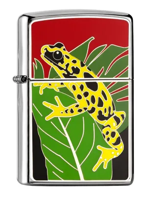Emblème doré de la grenouille
