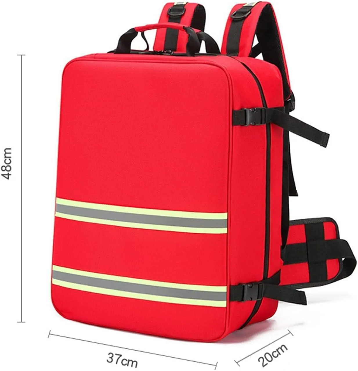 Emergency First Aid Backpack, Trauma Bag for Responders, Hiking, Camping, and Travel – Multi-Pocket Storage, Waterproof, High Visibility Reflectors