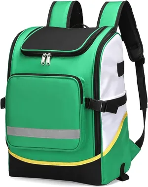 Emergency Medical Backpack Empty, First Responder Bag Trauma Backpack Empty, for EMT, Paramedic, Nurses, Tactical Medics(Red,48 * 33 * 25CM)