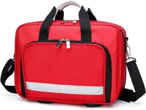 Emergency Shoulder Bag Empty, Trauma First Aid Kits Storage Bag, First Responder Bag with Handle for Home, Office, and Outdoor Adventures