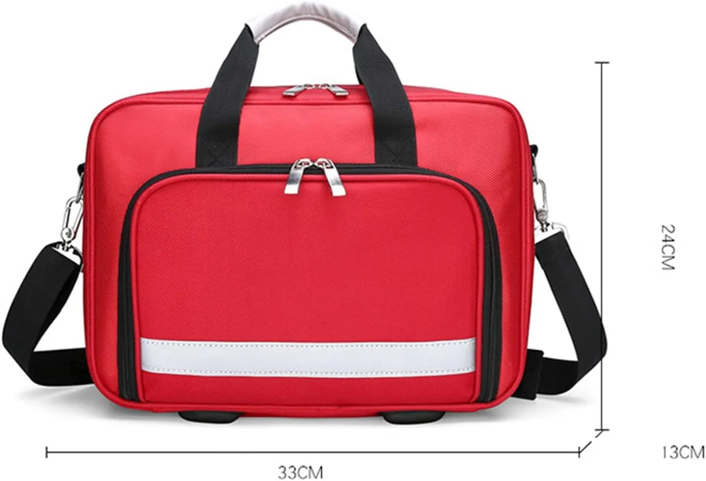 Emergency Shoulder Bag Empty, Trauma First Aid Kits Storage Bag, First Responder Bag with Handle for Home, Office, and Outdoor Adventures(Navy Blue)