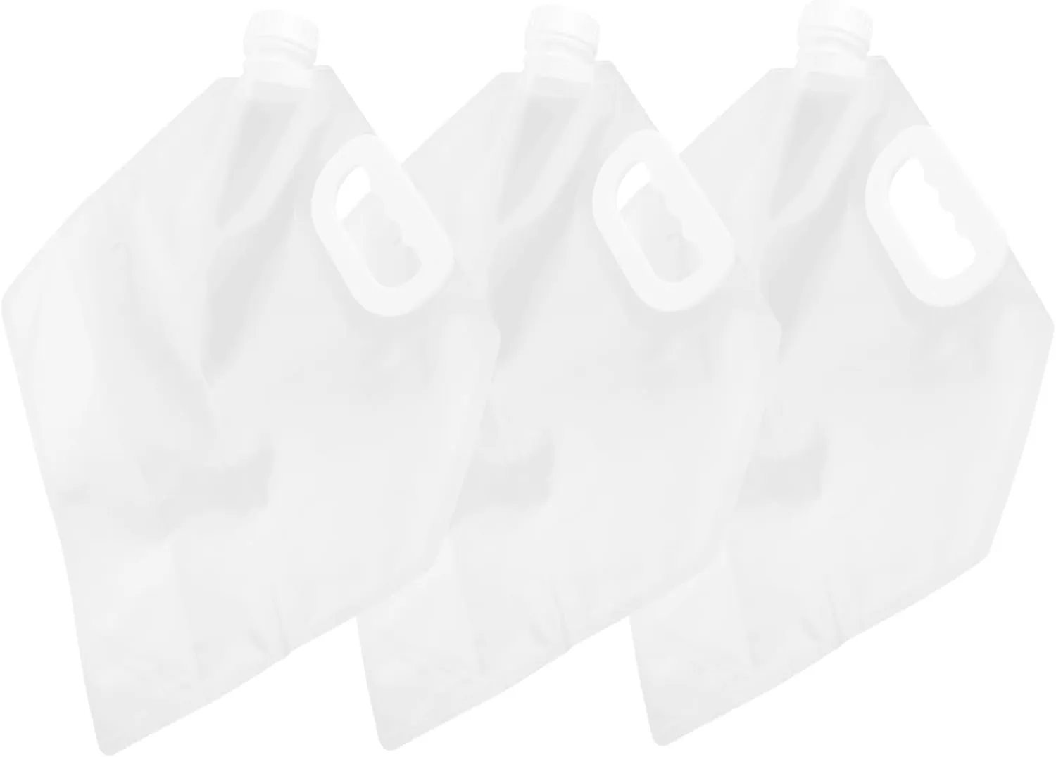 Emergency Water Bag 3 Pack 5l Collapsible Pe Water Tank Leakproof Drinking Storage Bag for Outdoor Activities Camping