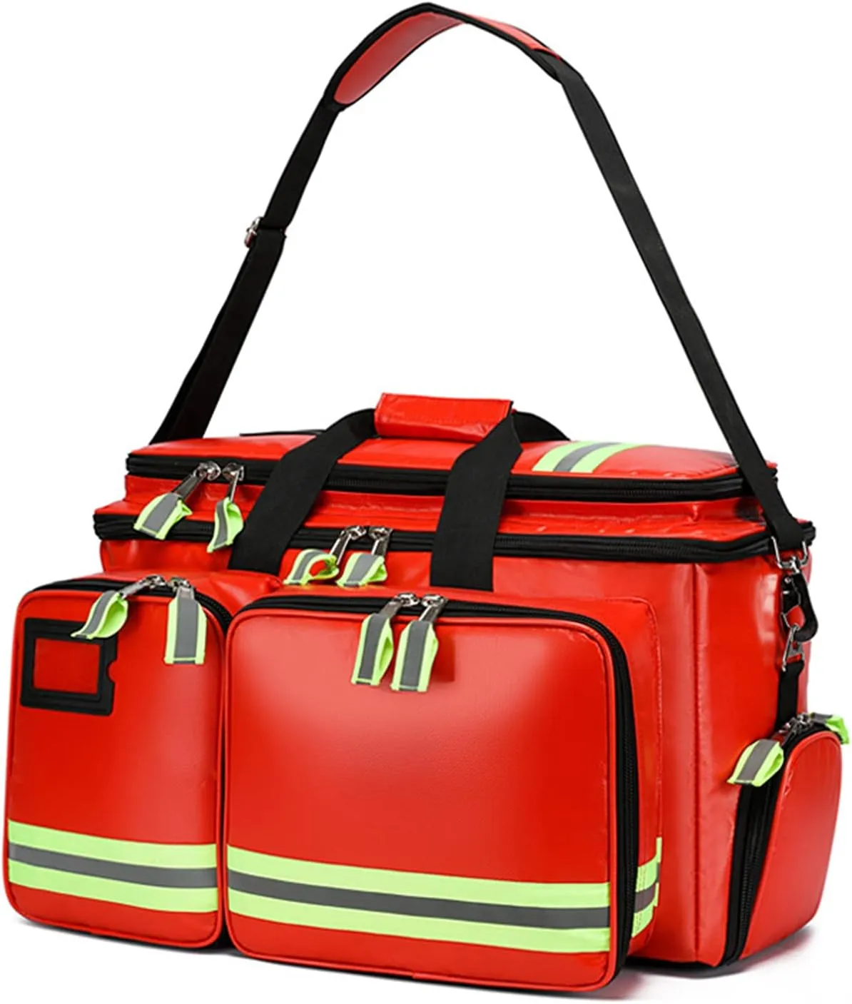 Empty First Aid Kit, Waterproof Compact Emergency Response Trauma Bag for Home, Office, Car, Travel, Outdoor, Camping, Hiking, Boating(Red)