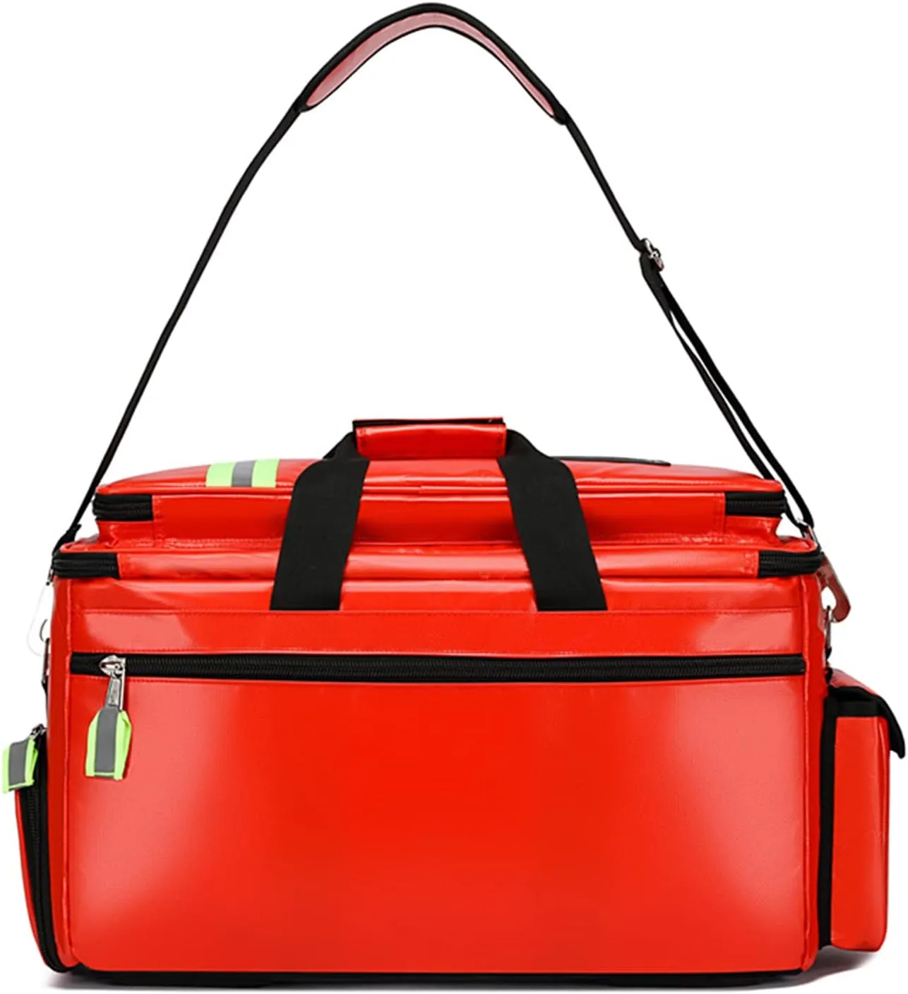 Empty First Aid Kit, Waterproof Compact Emergency Response Trauma Bag for Home, Office, Car, Travel, Outdoor, Camping, Hiking, Boating(Red)