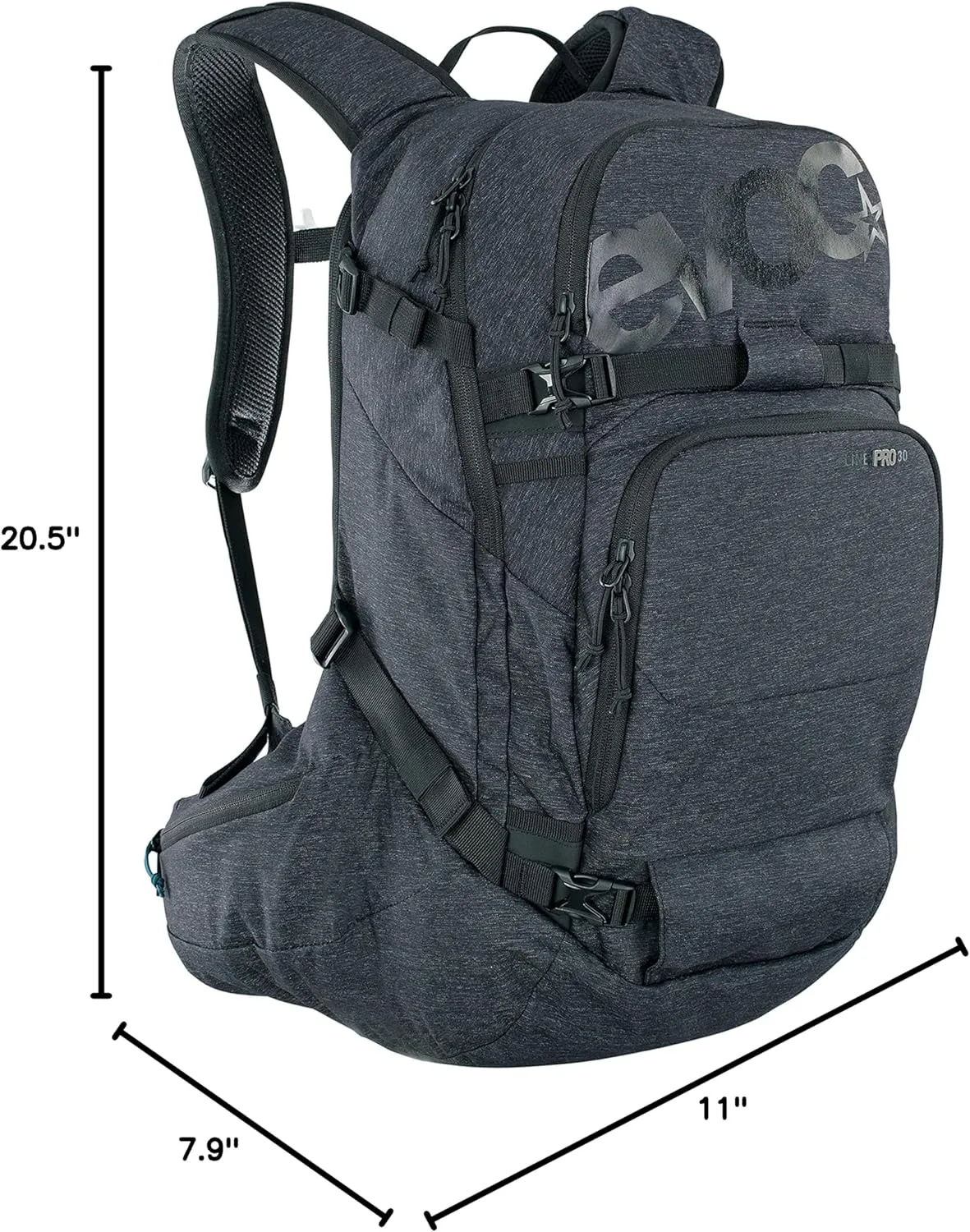EVOC, Line Pro 30, Snow Backpack, 30L, Black, LXL