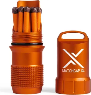 EXOTAC - MATCHCAP XL Waterproof Camping Match Kit Holder with Integrated Striker