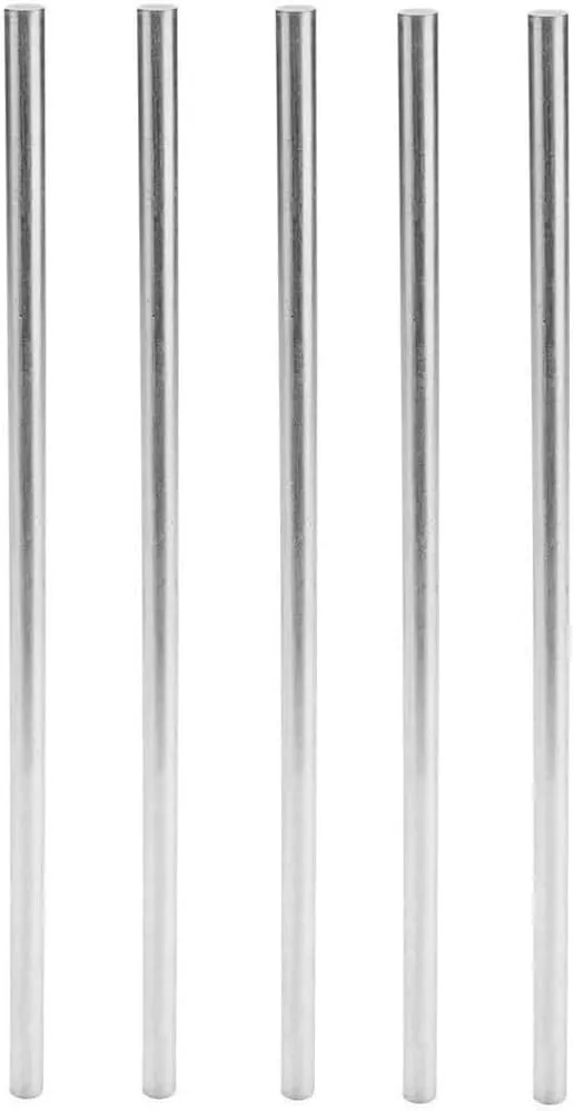 F-ber 5pcs 10mmx250mm/0.39" x 9.8" Magnesium Metal Rod Mg Element Bar Survival Emergency Fire Starter High Purity 99.99%