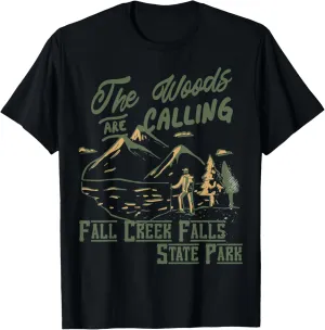 Fall Creek Falls Bonfire Camping Nature Forest Tennessee T-Shirt