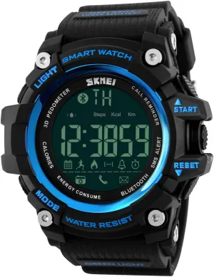 Fanmis Unisex Fashion Sport Watch Multifunction Multi-colour Analog Digital Waterproof Wristwatch (Blue)