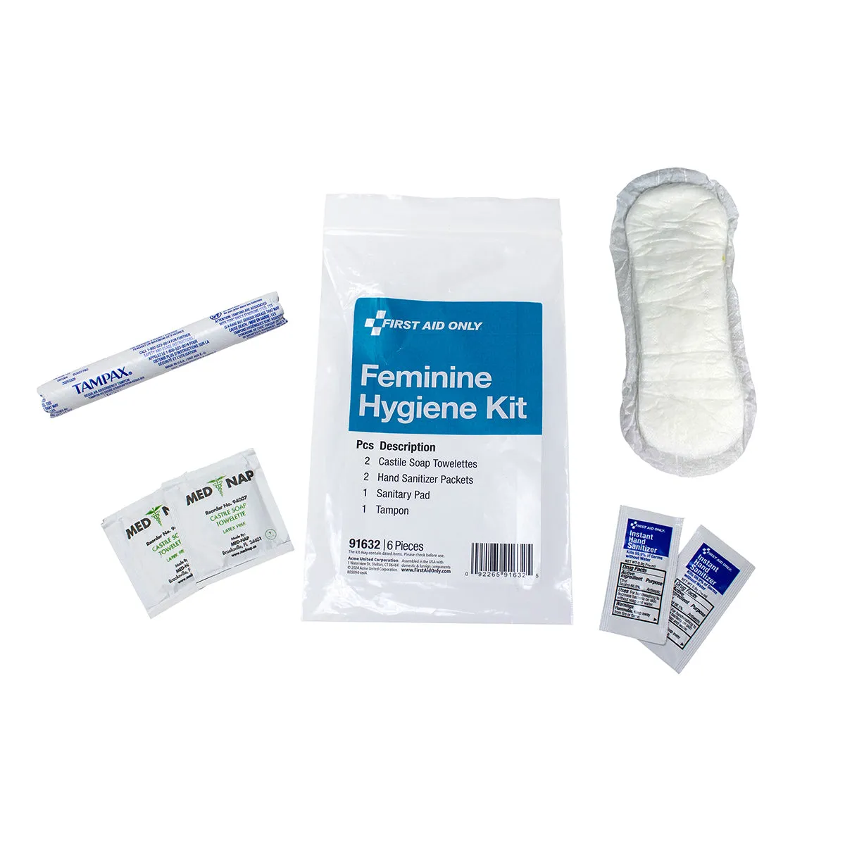 Feminine Hygiene Kit, 6 Pieces