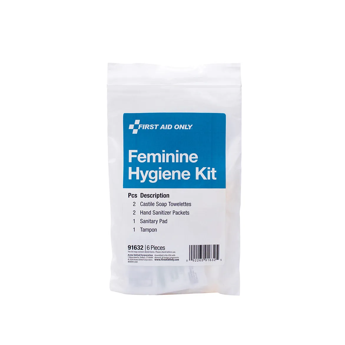Feminine Hygiene Kit, 6 Pieces