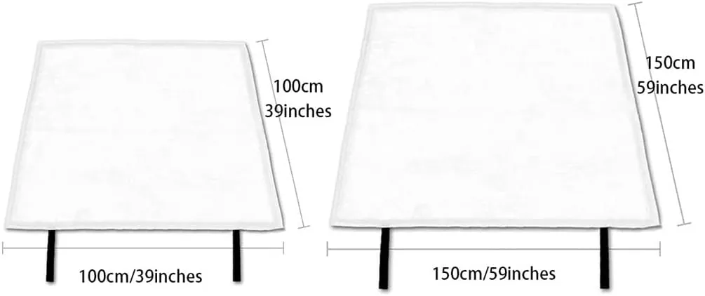 Fire Blanket Boxed Extra Large Size Survival Blanket, Silicone Household Emergency Blankets, Kitchen Escape Fire Suppression Blanket, Fire Equipment (Color : White, Size : 39 * 39inches)