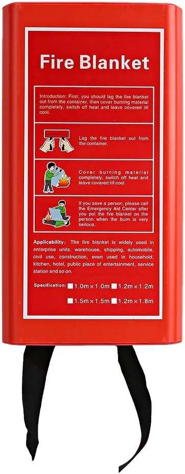 Fire Blanket, Emergency Fire Blanket 500 Heat Insulation Antifire High Temperature Apron Fire Blanket Emergency Flame Retardent Shelter Safety Cover for Kitchen