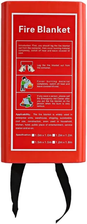 Fire Blanket, Emergency Fire Blanket 500 Heat Insulation Antifire High Temperature Apron Fire Blanket Emergency Flame Retardent Shelter Safety Cover for Kitchen