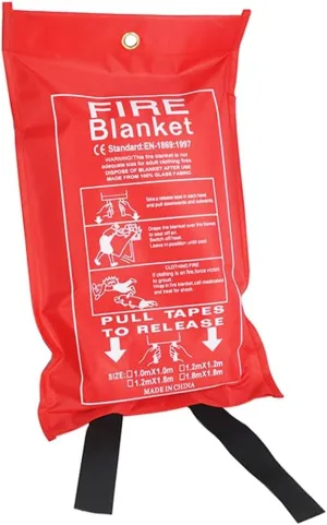 Fire Blanket Fiberglass Fire Emergency Blanket Flame Retardant Blanket Emergency Survival Cover