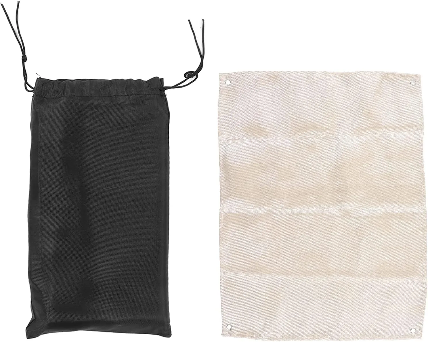 Fire Blanket | Glass Fiber Flame Retardant Blanket for Kitchen/Car/Office | 60 x 81cm Emergency Fire Blanket with Storage Bag | 550℃ High Temperature Protection