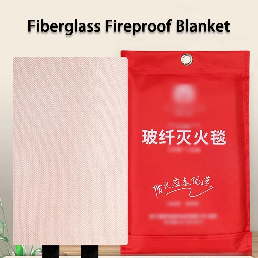 Fire Blanket Premium Fire Blanket Fiberglass Material Fireproof Blanket, Emergency Escape Survival Blanket, Professional Use of Welding Blankets, Multiple Choices (Color : Gold, Size : 39 * 39inches)