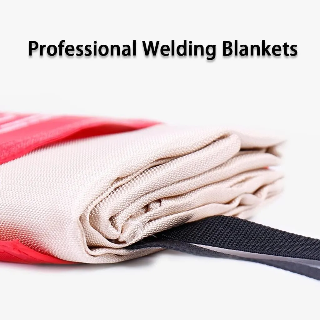 Fire Blanket Premium Fire Blanket Fiberglass Material Fireproof Blanket, Emergency Escape Survival Blanket, Professional Use of Welding Blankets, Multiple Choices (Color : Gold, Size : 39 * 39inches)