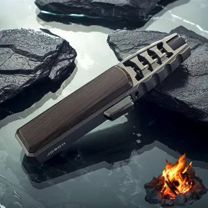 Fire Blaze Lighter Electric,Fire Blaze Lighter,Powerful Firepower Adjustable Dual-Arc Torch Lighter (1PCS-Walnut)