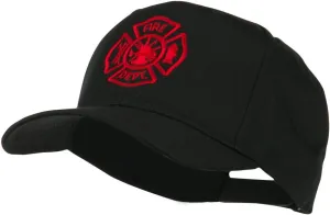 Fire Dept Maltese Cross Embroidered Cap