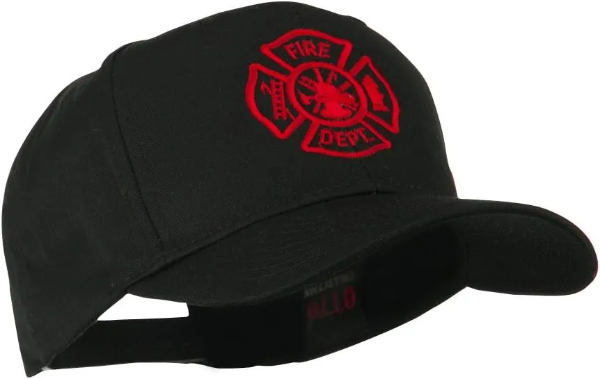 Fire Dept Maltese Cross Embroidered Cap
