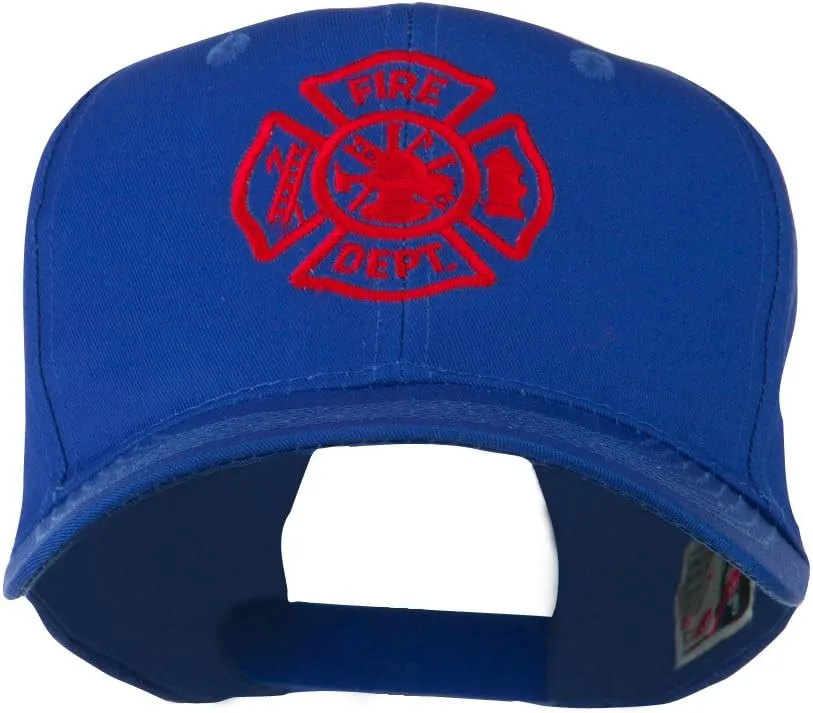 Fire Dept Maltese Cross Embroidered Cap