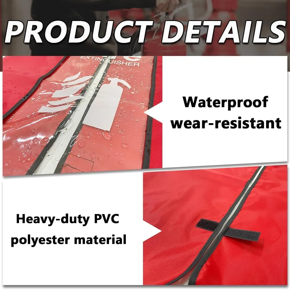 Fire Extinguisher Cover, Heavy Duty Fire Protective Sleeve from scuffs & scratches Accessories, 18"Wx35"L, 1 Pcs (15-26LB)