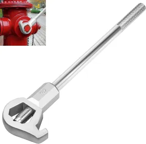 Fire Hydrant Wrench, Heavy Duty Adjustable Hydrant Wrench for Loosening Caps and Opening Valves, 1 1/2 to 6", Suitable for Pentagonal and Square Hydrant Nuts