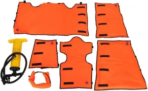First Aid Air Splint Set, PVC Inflatable Multiple Combinations Emergency Vacuum Bone Fracture Immobilization Splint with Pump, Can Be X-rayed, Outdoor Camping First Aid Emergency Kit