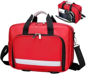 First Aid Bag Empty, Camping First Aid Kit Empty Bag Waterproof Medical Bag Medical Storage Bag with Shoulder Strap Multi-Function Travel Suit