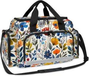 First Aid Bags Empty, Beautiful Flowers Emergency Bag First Aid Kit Multiple Compartment Kit Carrier On Call Trauma Bag For Paramedics Emergency Medical Supplies Kit