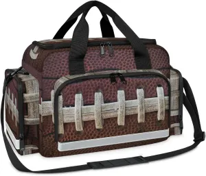 First Aid Bags Empty, Brown Baseball Laces Emergency Bag First Aid Kit Multiple Compartment Kit Carrier On Call Trauma Bag For Paramedics Emergency Medical Supplies Kit