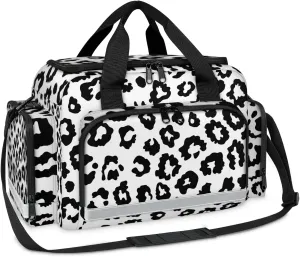 First Aid Bags Empty, Chic Leopard Print Emergency Bag First Aid Kit Multiple Compartment Kit Carrier On Call Trauma Bag For Paramedics Emergency Medical Supplies Kit