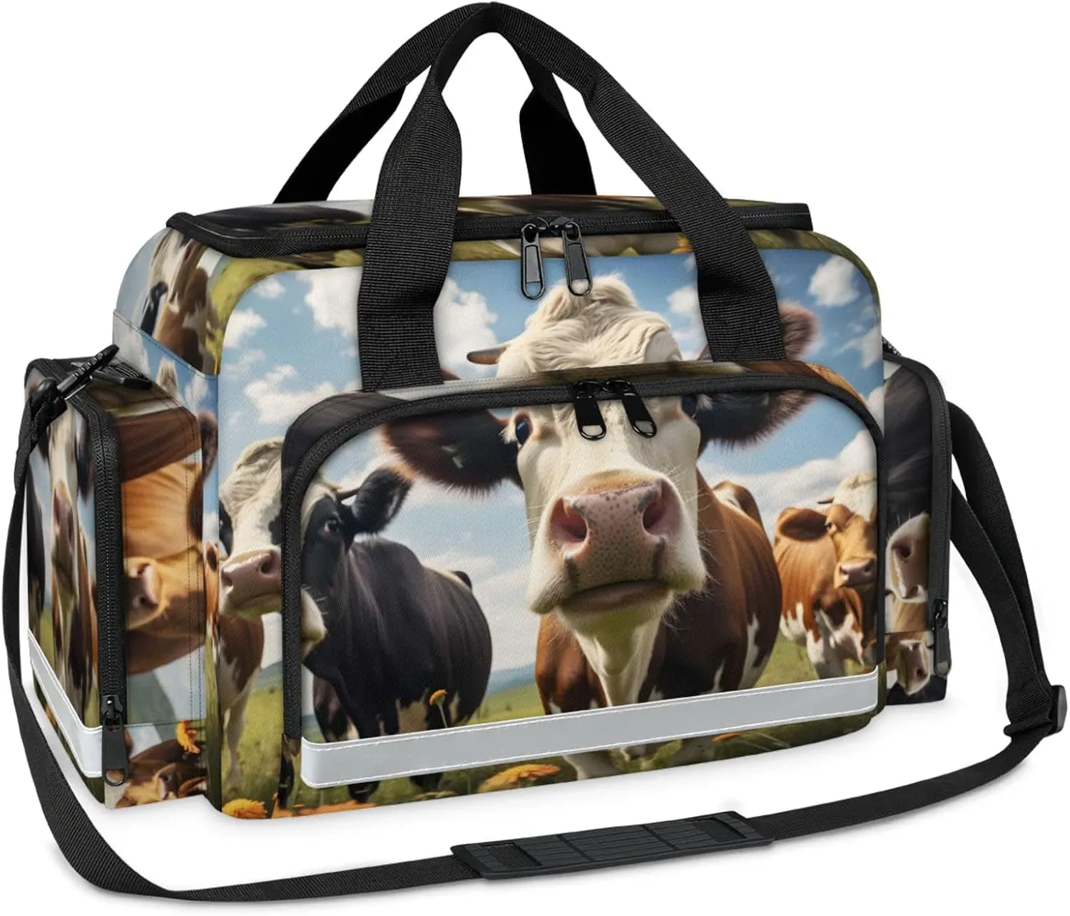 First Aid Bags Empty, Cow Emergency Bag First Aid Kit Multiple Compartment Kit Carrier On Call Trauma Bag For Paramedics Emergency Medical Supplies Kit