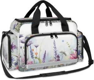 First Aid Bags Empty, Cute Florals Emergency Bag First Aid Kit Multiple Compartment Kit Carrier On Call Trauma Bag For Paramedics Emergency Medical Supplies Kit