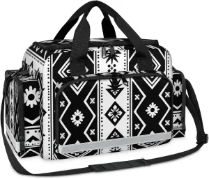 First Aid Bags Empty, Geometry Aztec Pattern Emergency Bag First Aid Kit Multiple Compartment Kit Carrier On Call Trauma Bag For Paramedics Emergency Medical Supplies Kit