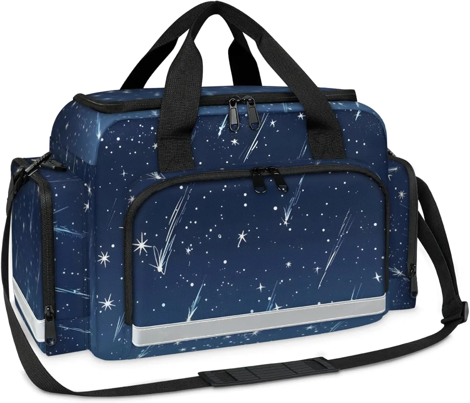 First Aid Bags Empty, Intense Starry Sky Emergency Bag First Aid Kit Multiple Compartment Kit Carrier On Call Trauma Bag For Paramedics Emergency Medical Supplies Kit