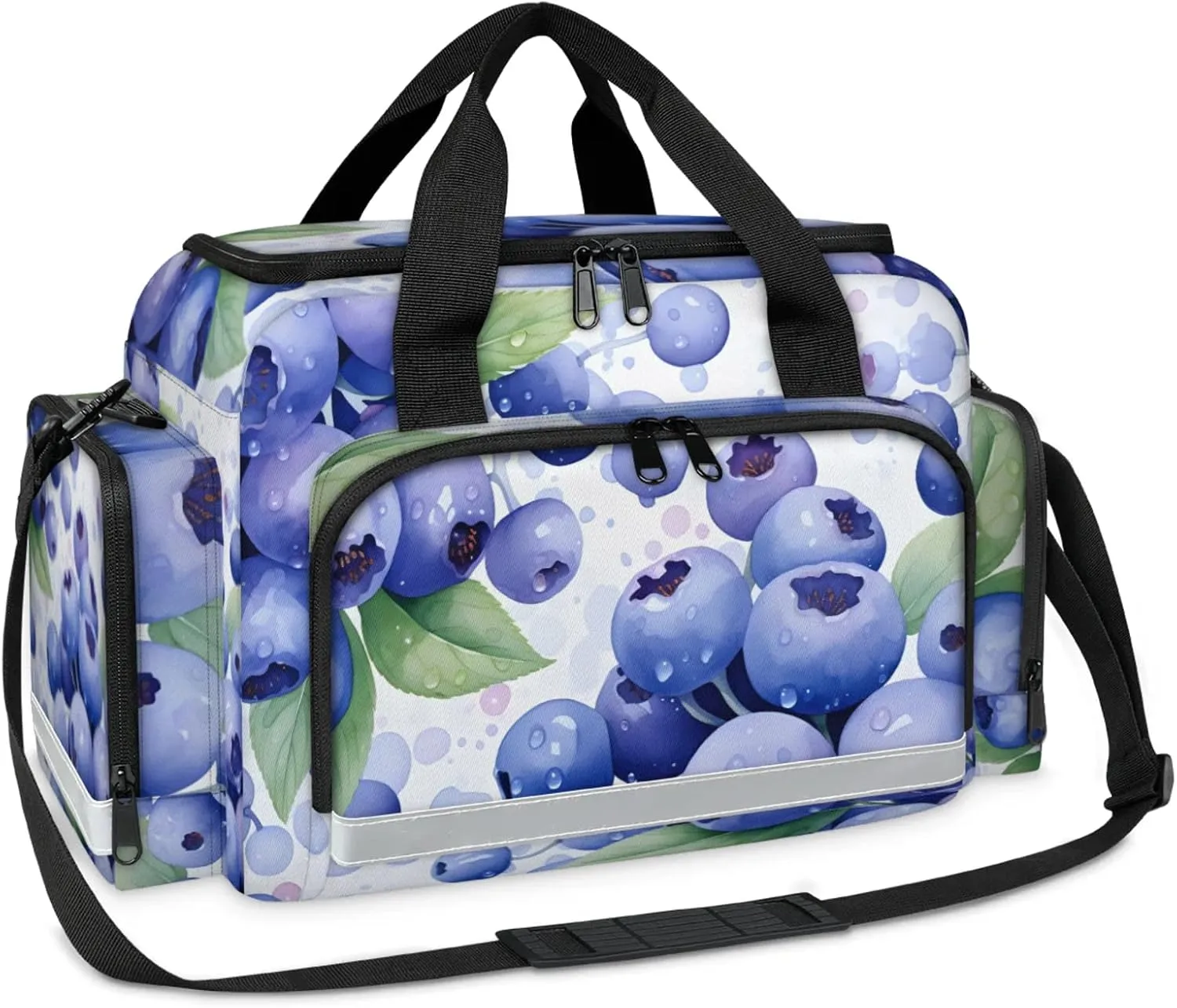 First Aid Bags Empty, Juicy Blueberries Emergency Bag First Aid Kit Multiple Compartment Kit Carrier On Call Trauma Bag For Paramedics Emergency Medical Supplies Kit