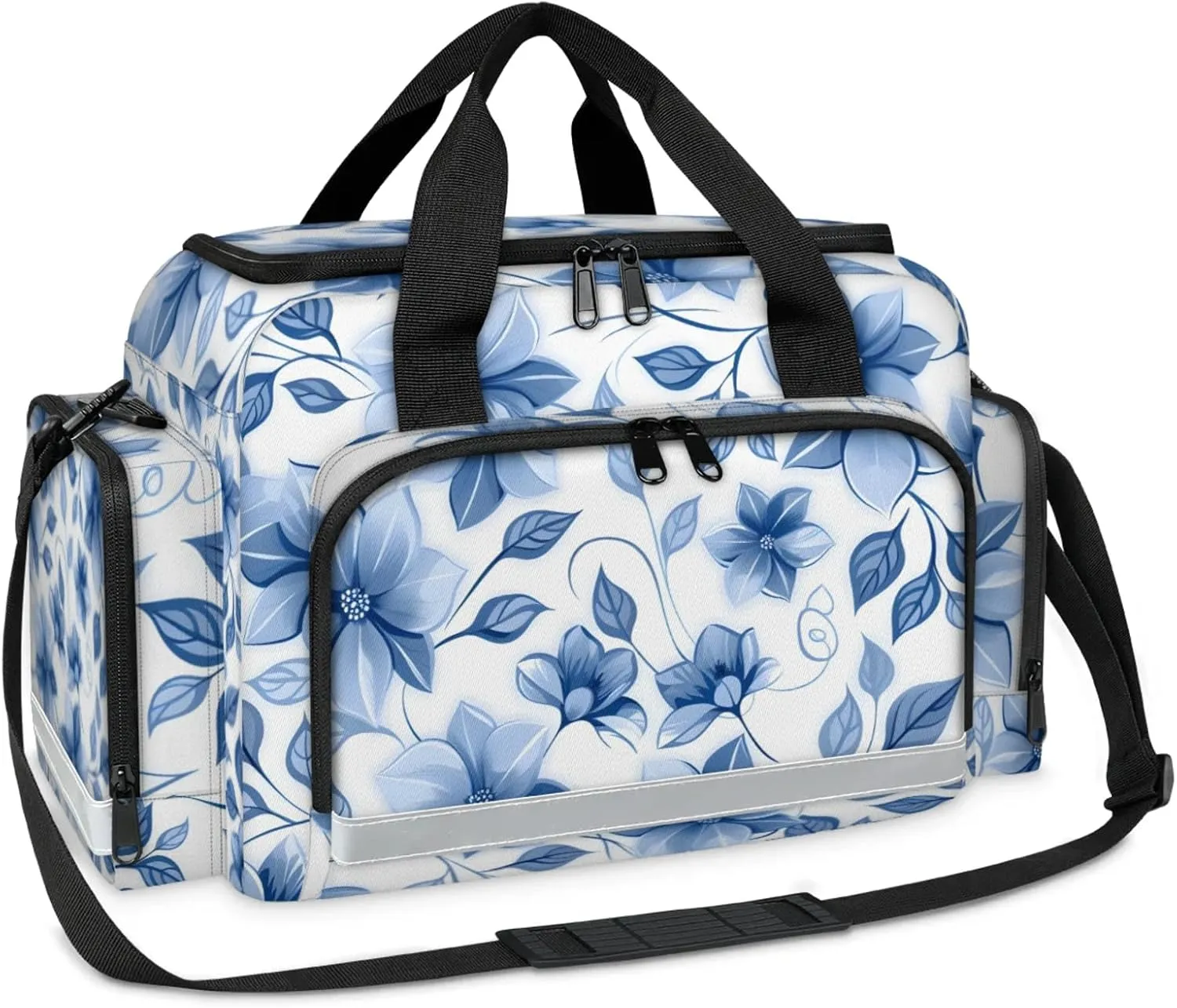 First Aid Bags Empty, Magical Flowers Emergency Bag First Aid Kit Multiple Compartment Kit Carrier On Call Trauma Bag for Paramedics Emergency Medical Supplies Kit