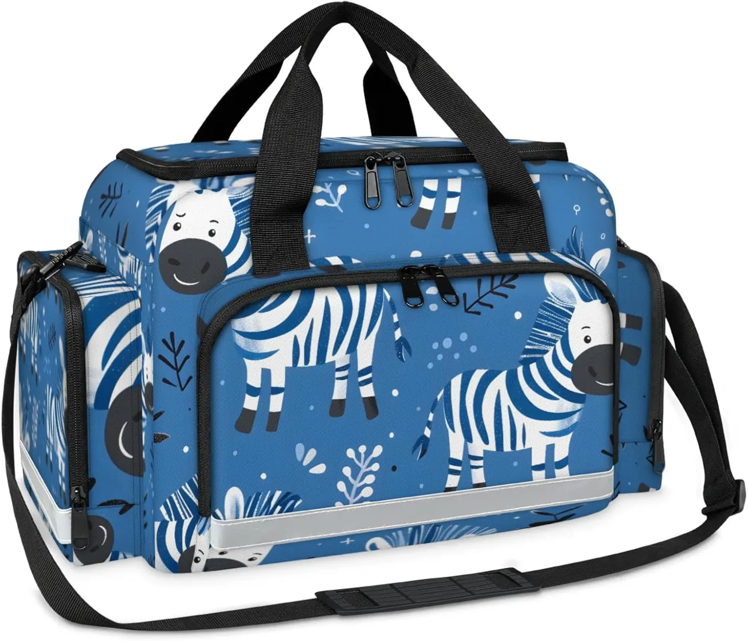 First Aid Bags Empty, Majestic Zebra Emergency Bag First Aid Kit Multiple Compartment Kit Carrier On Call Trauma Bag For Paramedics Emergency Medical Supplies Kit