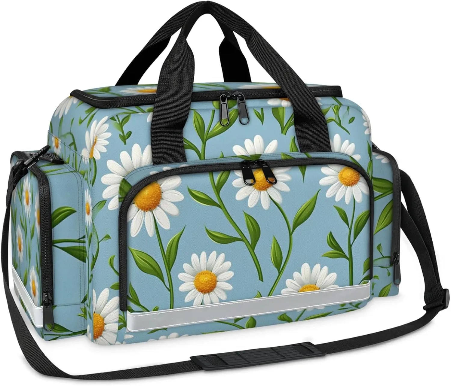 First Aid Bags Empty, Mystical Floral Emergency Bag First Aid Kit Multiple Compartment Kit Carrier On Call Trauma Bag For Paramedics Emergency Medical Supplies Kit