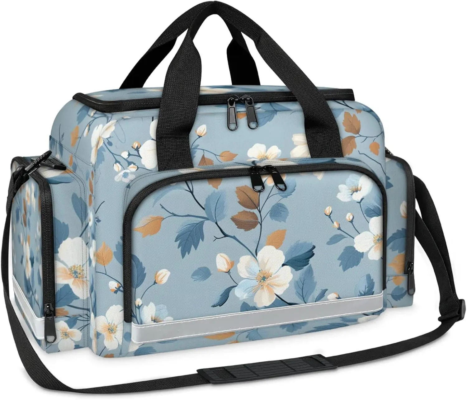 First Aid Bags Empty, Mystical Flowers Emergency Bag First Aid Kit Multiple Compartment Kit Carrier On Call Trauma Bag For Paramedics Emergency Medical Supplies Kit