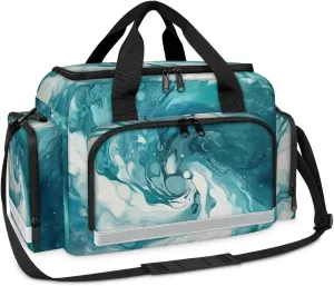 First Aid Bags Empty, Mystical Marble Emergency Bag First Aid Kit Multiple Compartment Kit Carrier On Call Trauma Bag For Paramedics Emergency Medical Supplies Kit